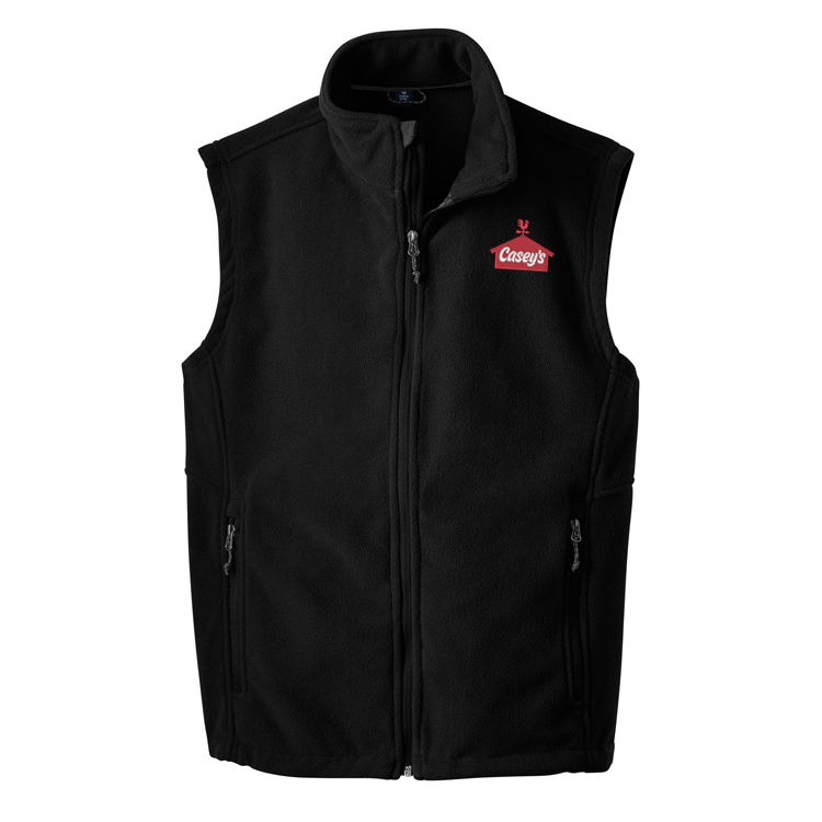 CGR F219 U Black Fleece Vest-Embr